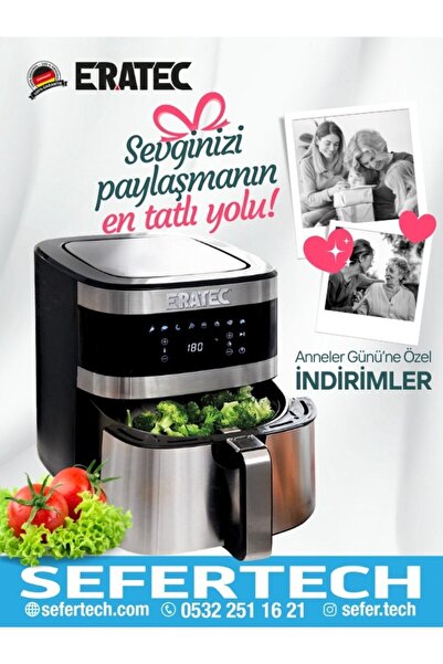 ERATEC Orginal Af-66 Dıgıtal Sıcak Hava Fritözü