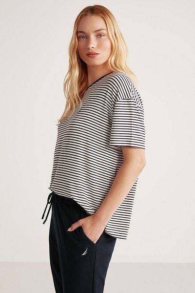 Nautica NAUTICA Women's - Soft Textured Short Sleeve Pajamas Set