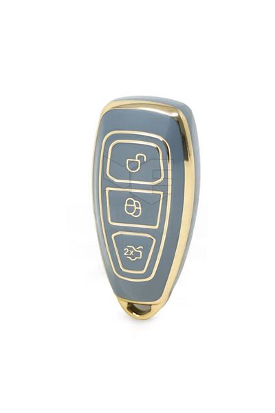 GMA KEYS Luxury Ford Fiesta Kuga Mondeo Focus Bmax Cmax Smax Kuga Nano Key Case Gray Gold Color