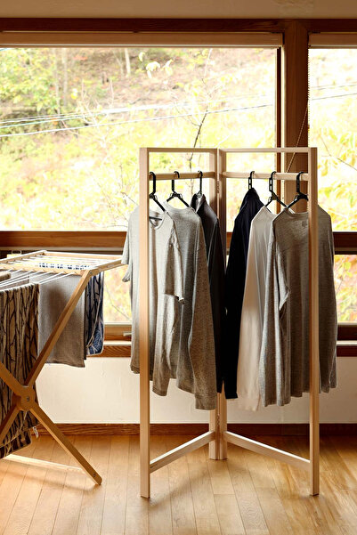 Moola Ahşap Paravan Askılık, Ahşap Konfeksiyon Askılık, Çocuk Konfeksiyon Ask...