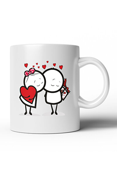 MOD10 كوب بتصميم خاص مطبوع على شكل قلب - SVG02