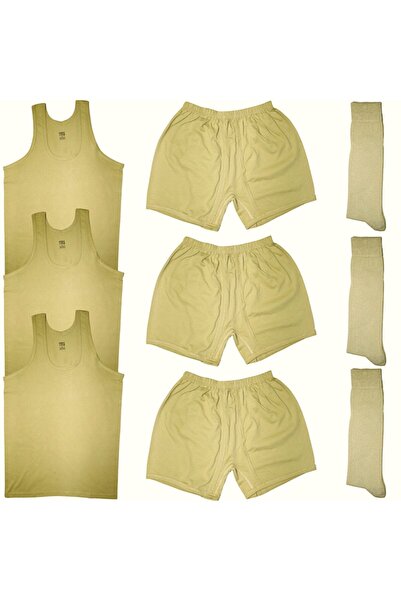 Baggor طقم مكون من 3 قطع من القميص بدون أكمام بألوان نانو + ملابس داخلية بوكس...