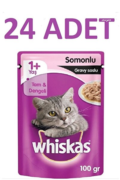 Whiskas Pouch Somonlu Gravy Soslu 85 Grx 24 Adet