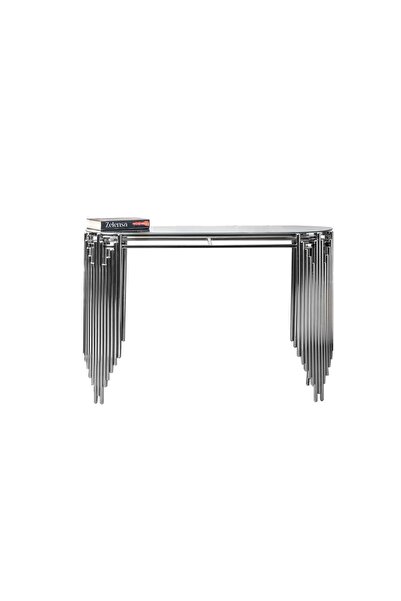 ZELENSA 120 CM GÜMÜŞ DRESUAR METAL DRESUAR LÜKS ANTRE