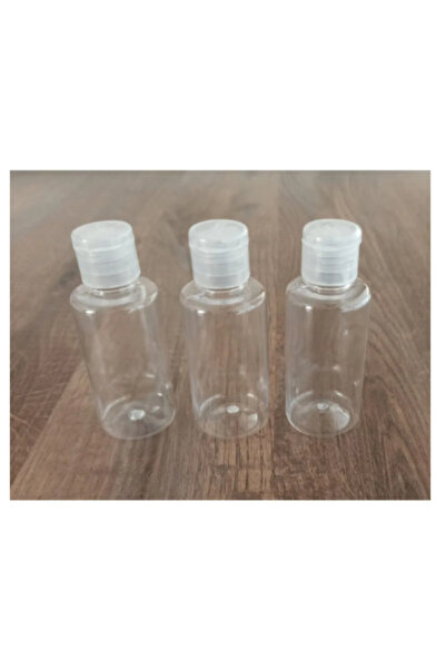 makrobay 50 Ml Boş Fliptop Kapaklı Şişe Likit Mürekkep Kolonya Dezenfektan Şişesi 10 Adet