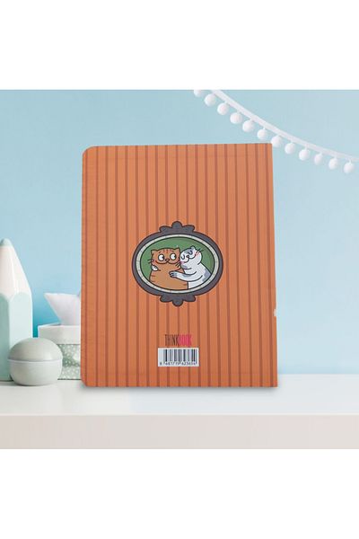 Petek Kırtasiye & Çanta Thinkbook Cat Family - Unlined 256 Pages Notebook