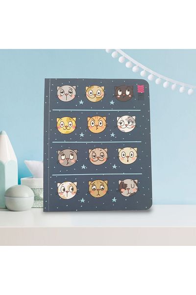 Petek Kırtasiye & Çanta Thinkbook Cat Family - Caiet de 256 de pagini fără linii