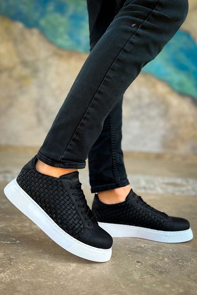 BZ Moda B203 Maglieria - Μαύρο Ανδρικό Sneaker με Ορθοπεδική Σόλα