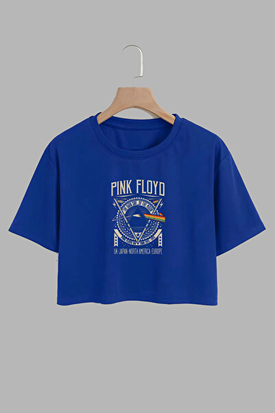 THEWERT تصميم بينك فلويد مطبوع للجنسين ساكس أزرق كبير الحجم من القطن