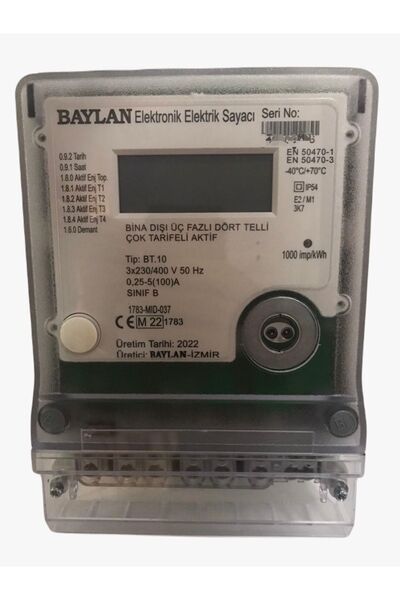 Baylan Trifaze Sayaç Bt10