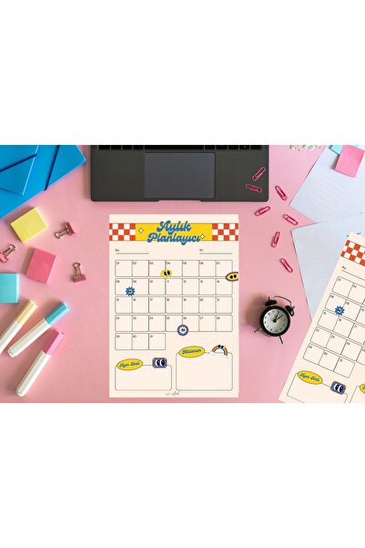 Arilcraft Aylık Hatırlatıcı Planlayıcı | Monthly Planner , Günlük, Haftalık A...