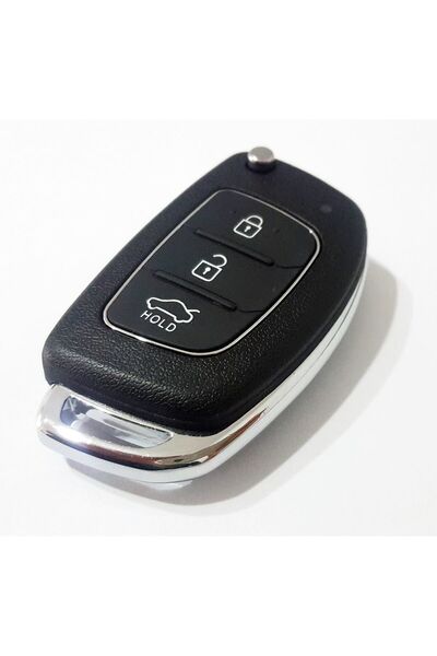 Kasey Compatible with Hyundai Accent 2017 - Switch Cup, Control Cup, Auto Keychain, Screw Logo, Ended Left Channel