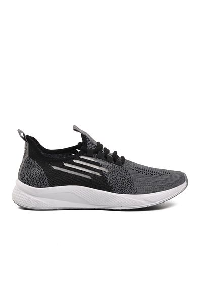WALKWAY Pantofi sport ușori unisex Ravello negru-alb-afumat - cu detaliu plasă