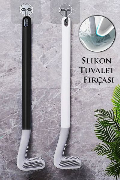 MUTLUHOME Silicone Golf Design Bathroom WC Toilet Brush / Kitchen Cleaning Brush