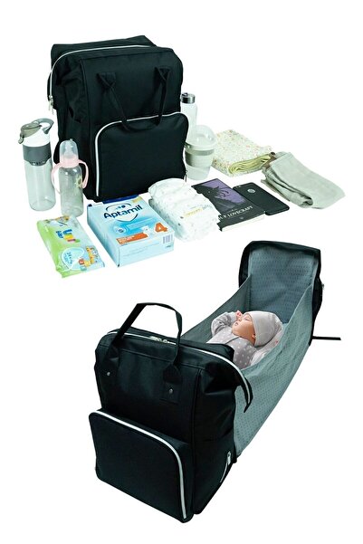 YclShop Çok Fonksiyonel Bebek Bakım Çantası Yataklı Sıvı Geçirmez Puset Askıl...