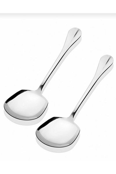 Kitchen Pembelia 2 Steel Serving Spoons
