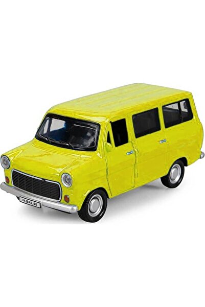 Birlik Oyuncak سحب قطرة معدنية صفراء فورد ميني باص