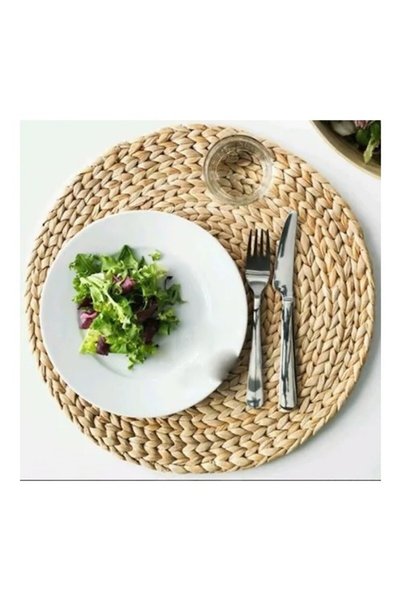 IKEA Soare American Service - Handmade Wicker / Water Hyacinth - 8 Pieces