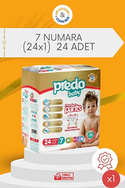 PredoBaby Premium Pants Külot Bezi 7 Numara (17+kg) X Large 24 Adet