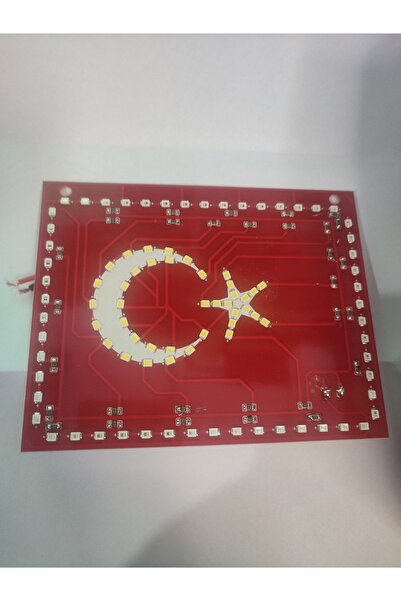 Akyol 24 Volt Türk Bayrağı Ledli Iç Mekan Uyumlu 92 Adet Led Li Led Pozisyon Lambası