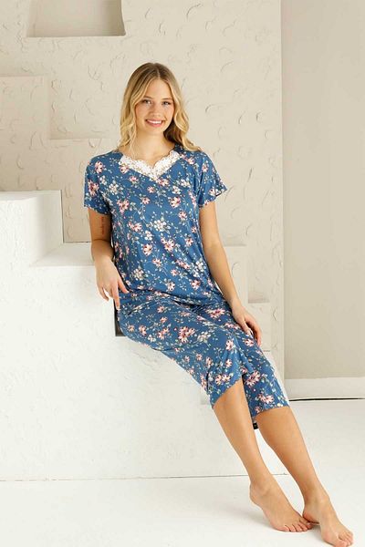 Freeista Indigo Bermuda Pajama Set