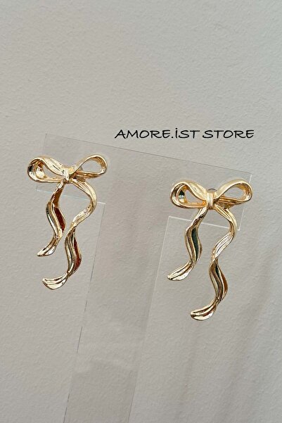 AMORE.İST STORE Orta Boy Kurdele Küpe