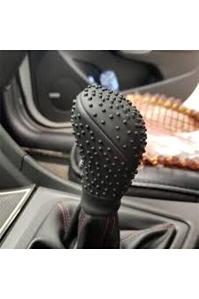 poyoto MİTSUBİSHİ LANCER EVOLUTİON Siyah Dikey Masajlı Kaymaz Silikon Vites T...