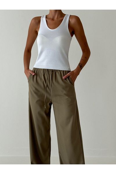 Pek Moda Λευκή Ποιότητα Crop Τύπος Γυναικεία Μπλούζα Εσωρούχο - Καθημερινή Χρήση