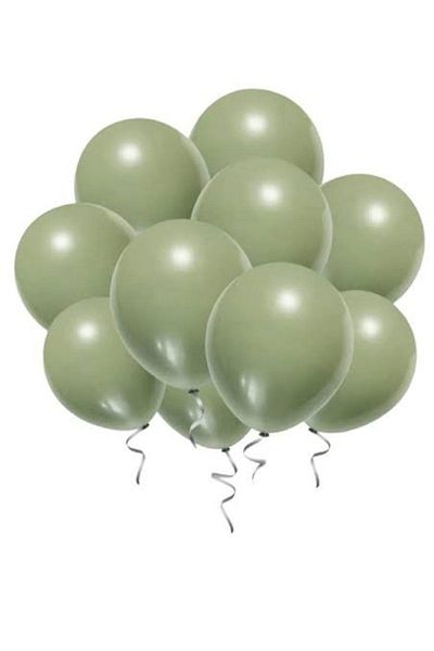 BalonEvi Essence-Honey 20 Pieces Mildew Green Balloon