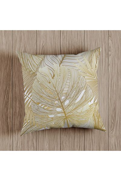 fdm desıgn Double Sided Printed Special Design Yellow Leaf Themed Decorative Throw Pillow Cover Set of 6