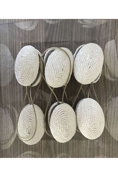 FEDA İSTANBUL Curtain Latch Oval Magnet with 6 Thread Wraps
