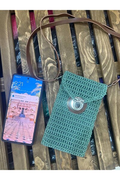 KIRASE Якісна сумка для телефону з плетеним візерунком