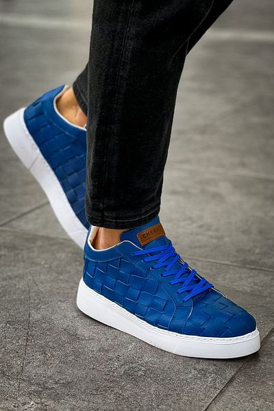 BZ Moda Vimini B209 - Ανδρικά παπούτσια Sneaker Orthopedic Sole, Skin Blue, CBT Model
