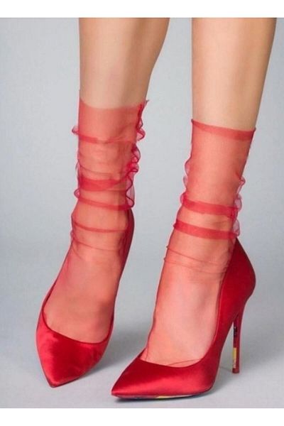 es moda shop Salsa Evening Dress Tulle Stockings Short Red