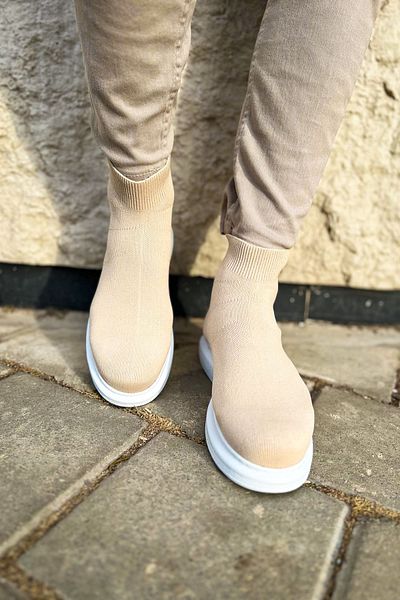 BZ Moda B207 Maglieria-T Knitwear Sneaker για άνδρες - Ορθοπεδική σόλα, Casual αθλητικά παπούτσια, TBT Cream