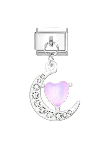 ITALIAN Italian Charm - Shiny Dangle Moon Pattern