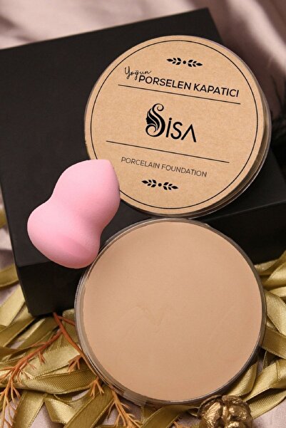 MAQYA Cosmetics Sisa Make Up Cover Porselen Fondöten Kapatıcı No:210/mt Tekli Makyaj Sünger(MAQYA)