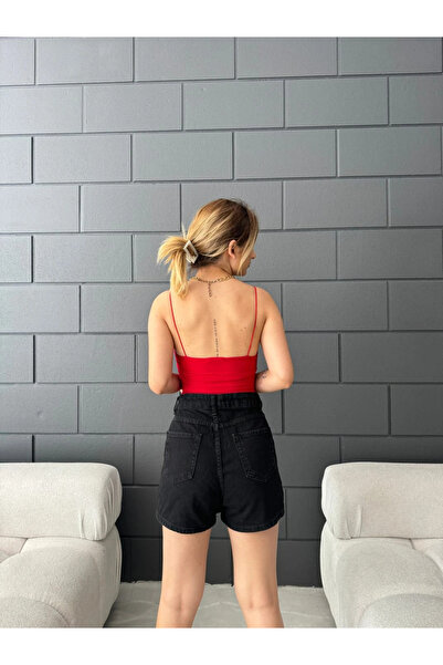 Fav Style Piros női termésblúz - vékony pántok