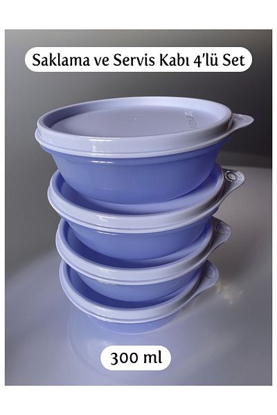 Tupperware Candy Containers, Lilac Storage and Serving Container Set of 4 300 ml
