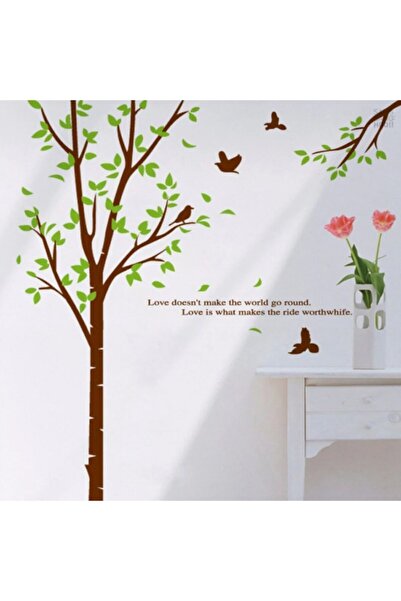 Kt Grup Ev Ofis Salon Duvar Dekorasyonu Ağaç Ve Kuşlar Duvar Dekoru Pvc Duvar...