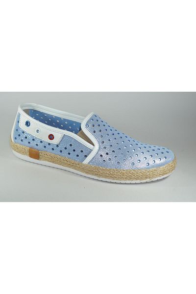 Freefoot 00122-d Pantofi casual de damă albastru-alb perlat