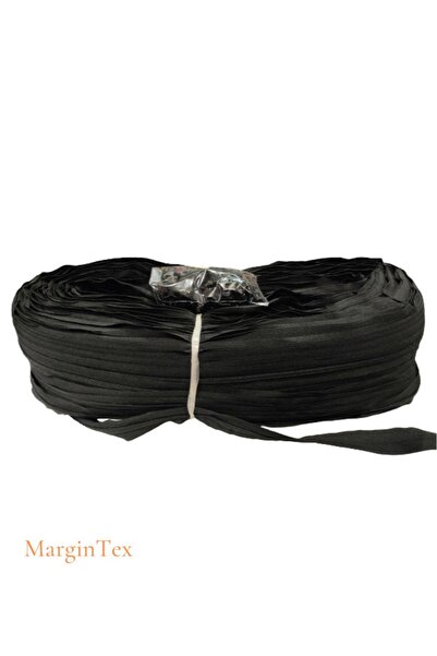 Genel Markalar Metrelik Fermuar Siyah 200 Metre + 200 Başlık (Yüksek Kalite 1...