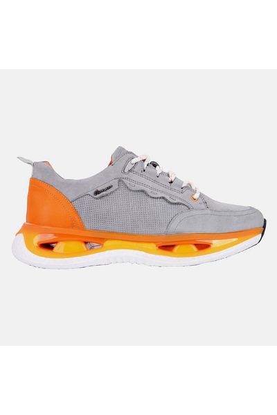 MARCOMEN 17058 Grey-orange Men's Sneaker