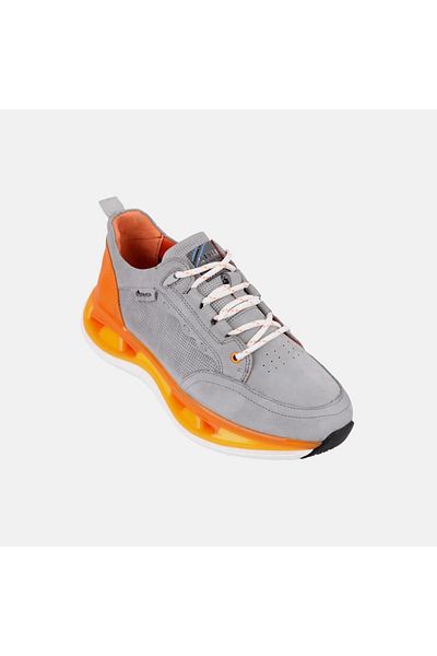 MARCOMEN 17058 Grey-orange Men's Sneaker