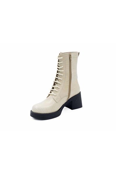 Freefoot 24402 Γυναικείες Μπότες Crocodile Beige