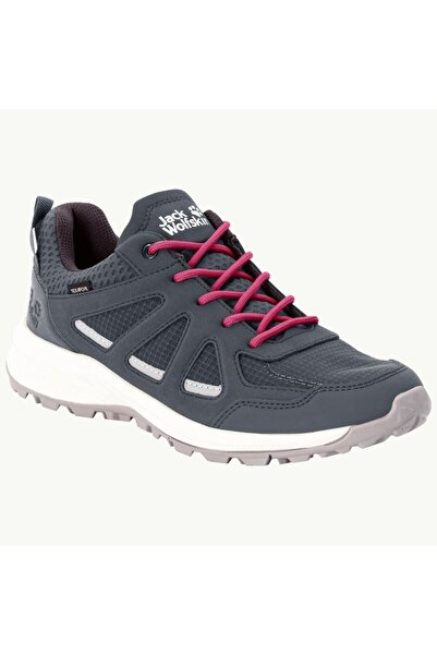 Jack Wolfskin 4051341 Woodland 2 Texapore Low W Grey/red Women's Outdoor Shoes