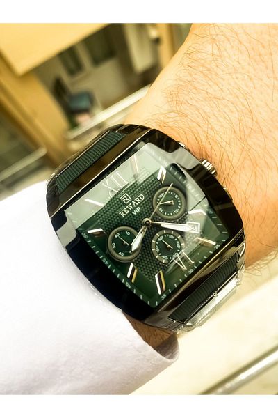 Reward Steel Men's wristwatch waterproof All functions active with bracelet gift