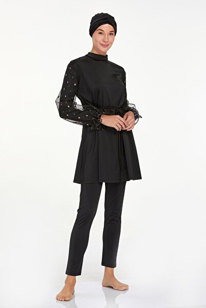 Adasea Hijab Swimsuit - Tulle Detailed