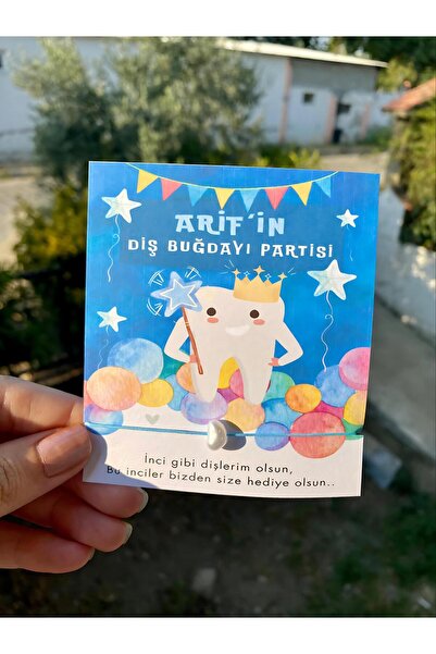 MELS TASARIM Kişiye Özel İsimli Diş Buğdayı Şans Bilekliği Hediyeliği 12 Adet