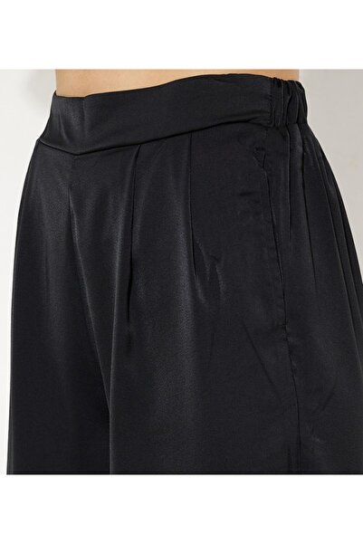 Aeropostale Men's Black Plain Mid-Rise Drawstring Jogger